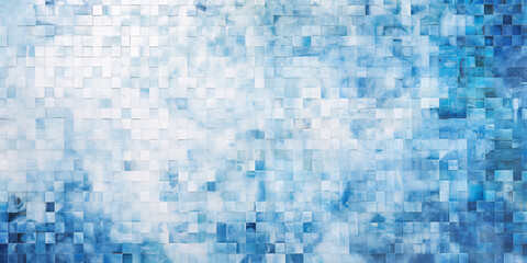 Background with many small blue rectangular tiles