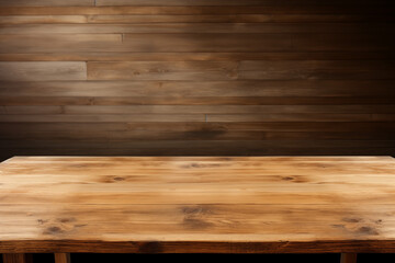 Fototapeta premium Brown empty wooden board table background image