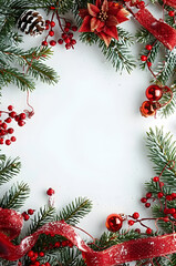 Fototapeta na wymiar christmas background for card design with a space, Christmas and New Year holidays background