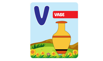 Alphabet cards for kids. Educational preschool learning ABC card with animal and letter cartoon vector illustration set. Flashcards with cute characters and english words placed in alphabetical order.