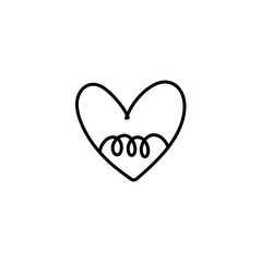 unique hand drawn heart