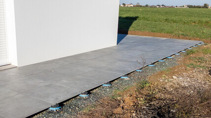 Adjustable paving terrace plastic studs  Support Pedestals swap paving for outdoor slab tiles