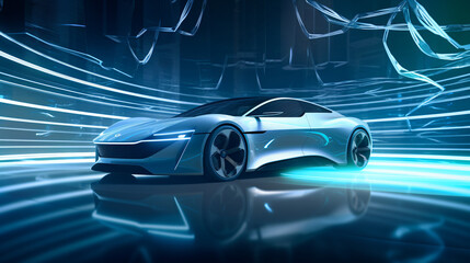 Concept generic electric sports car design