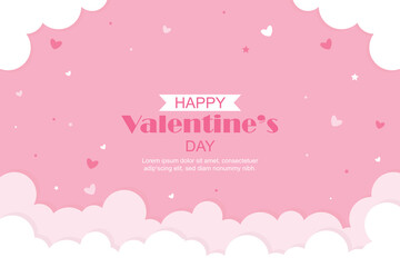 Happy Valentine day background vector design