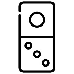 domino line icon