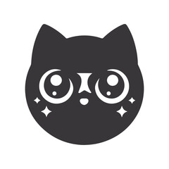 black cat silhouette vector for easily used for T-shirt design, cat silhouette, black cat, black cat silhouette.