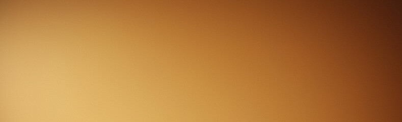 Abstract ocher wall texture background. Elegant background with space for design copy space. Gradient. Web banner. Wide panoramic template. 