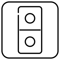 domino line icon 2