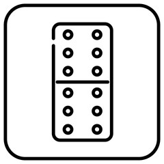 domino line icon 2