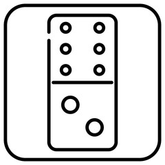 domino line icon 2