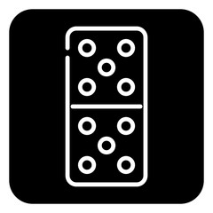 Fototapeta na wymiar domino glyph icon