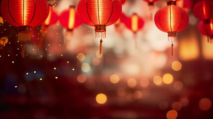 Chinese New Year Lantern  in china town  Chinese New Year in festival Lantern celebration. - obrazy, fototapety, plakaty