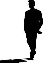 Fototapeta premium silhouette of a man.