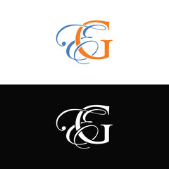 EG logo. E G design. White EG letter. EG, E G letter logo design. Initial letter EG  linked circle uppercase monogram logo. E G letter logo vector design. top logo, Most Recent, Featured, 