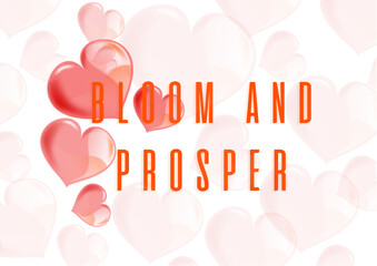 BLOOM AND PROSPER HEARTS CARD_148x105mm