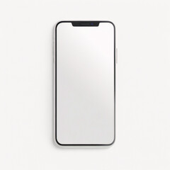 Smartphone mit leerem weißen Bildschirm für den Infografik-Global-Business-Marketing-Plan, Modellmodell isoliert Hintergrund der digitalen Investitionswirtschaft der KI. HD