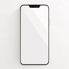 Smartphone mit leerem weißen Bildschirm für den Infografik-Global-Business-Marketing-Plan, Modellmodell isoliert Hintergrund der digitalen Investitionswirtschaft der KI. HD