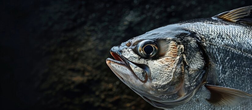 Hilsa fish is the national fish of Bangladesh. Creative Banner. Copyspace image