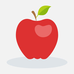 Obraz premium Vector illustration of fresh apple