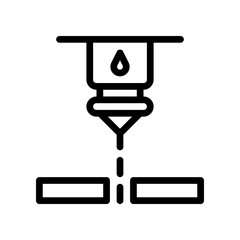 water machine line icon