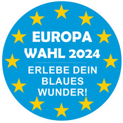 Europawahl 2024 - Erlebe Dein blaues Wunder!
