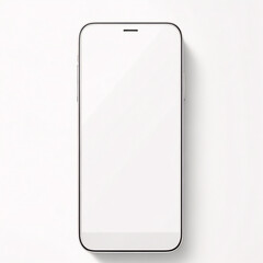 
Smartphone-Modell mit leerem weißen Bildschirm, detailliertes Mobiltelefon-Modell, weißes Modell-Smartphone-Vorderansicht, Modell-3D-Mobiltelefon, ui, ux – Lagervektor