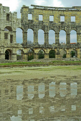 Pola anfiteatro romano. Istria. Croazia