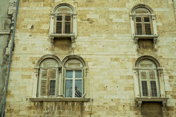 Pola  Piazza foro romano. Istria. Croazia