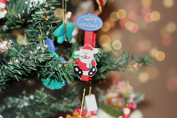 Christmas Ornaments on the Christmas tree.