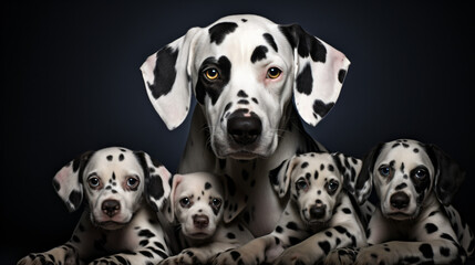 Spotted dalmatian dog