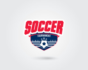 Soccer Sports Club Logo Design Vector - minimalist logo - creative logo
