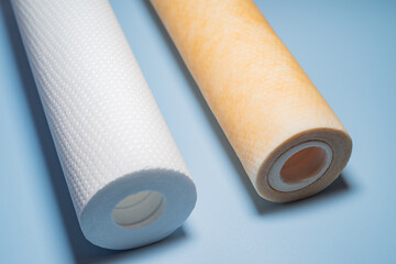 Water Filter Cartridges,Universal Sediment Filter,Comparison between new and used filter ,Water Quality concept