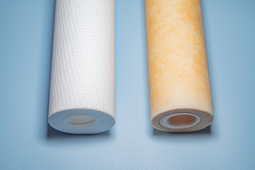 Water Filter Cartridges,Universal Sediment Filter,Comparison between new and used filter ,Water Quality concept
