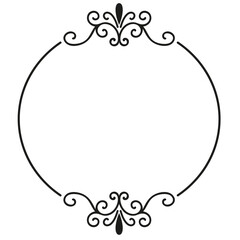 vintage flourish label