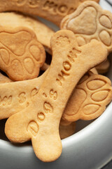 Homemade dog biscuits