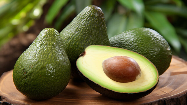 avocado on a table HD 8K wallpaper Stock Photographic Image 
