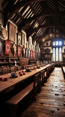 Fototapeta na wymiar fantasy_hogwarts_classroom_art UHD Wallpaper