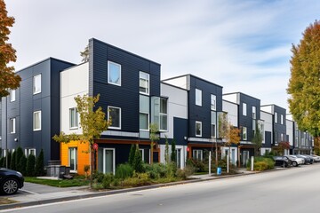 Stunning Contemporary Modular Private Townhouses with Striking Residential Architecture Design