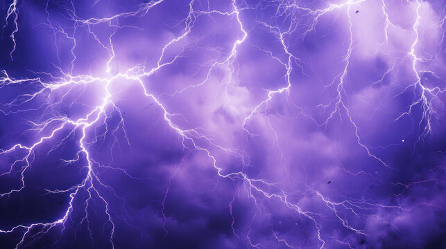 Purple Electric Rain Background	