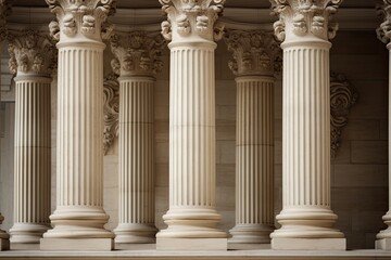 Ancient temple columns symbolizing the essence of law and the legal profession.