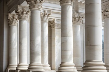 Ancient temple columns symbolizing the essence of law and the legal profession.