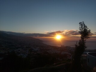 Madeira island landscape, view, nature, background, paradise, island, ocean, clouds, colours, sunset, energy, feelings
