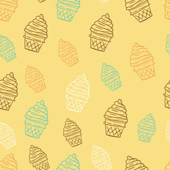 ice cream illustration, perfect for a confectionery shop, flyers, banners, business cards or for websites