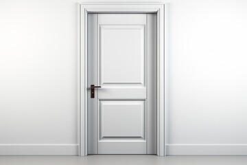 Aluminum Flush Door on white background.