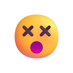 Fototapeta premium Face with Crossed-Out Eyes