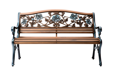 A Bench Capturing the Old World Charm in Style on White or PNG Transparent Background
