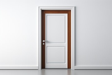Melamine Door on white background.