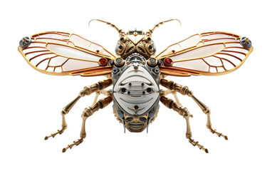 Fototapeta premium The Seamless Blend of Clockwork and Mechanical Artistry on White or PNG Transparent Background