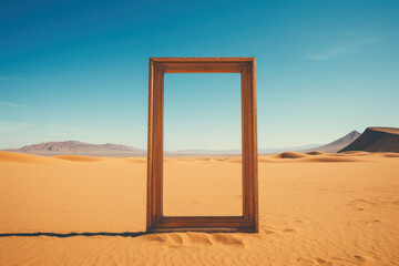 frame on the desert