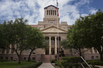 Historic Navarro County Courthouse Located in Downtown Corsicana Texas